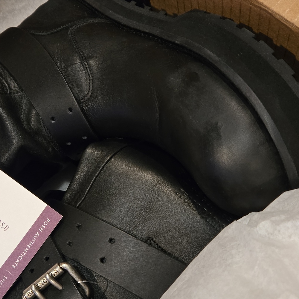 Balenciaga Men's Venom High Boot in Black - Picture 7 of 11